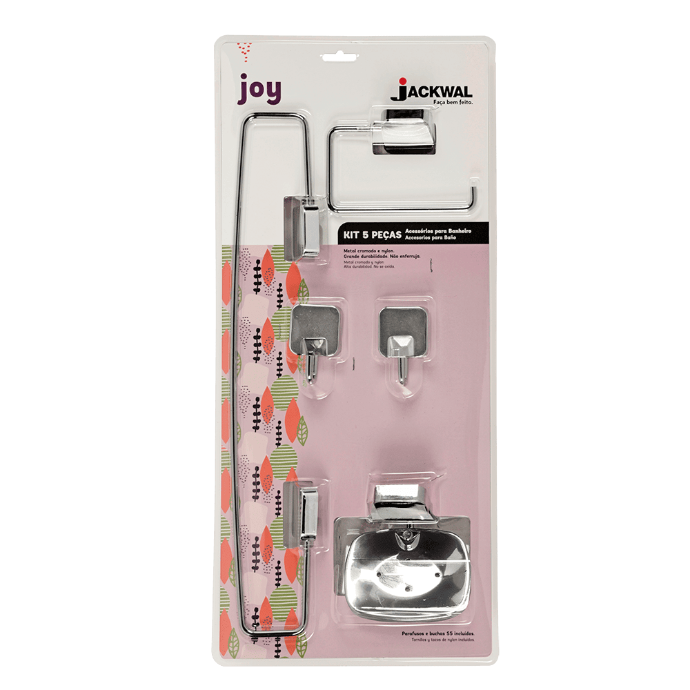 Kit de Accesorios para Baño Jackwal Joy (5 pzs.) 022.328
