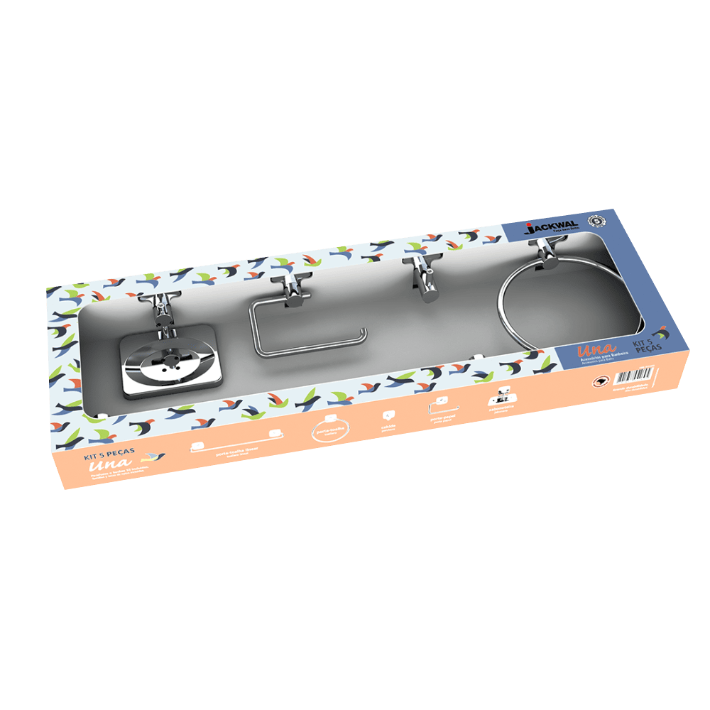 Kit de Accesorios para Baño Jackwal Una (5 pzs.) 017.973