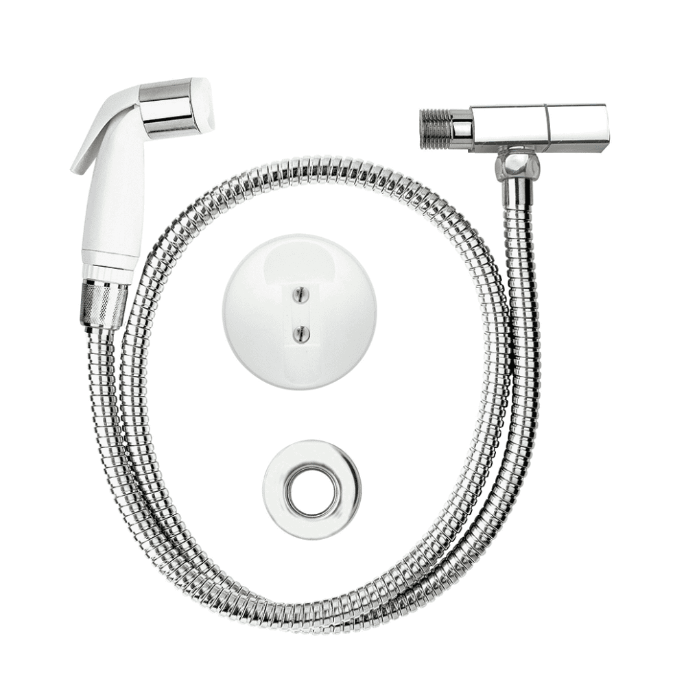 Ducha Higienica Jackwal Blanca con Llave de Paso 002.425