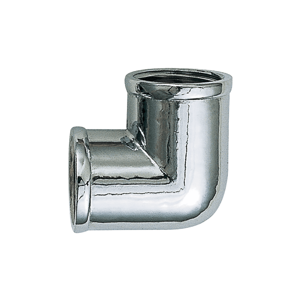 Codo Jackwal 1/2" de 90º H/H En Laton Cromado 002.680